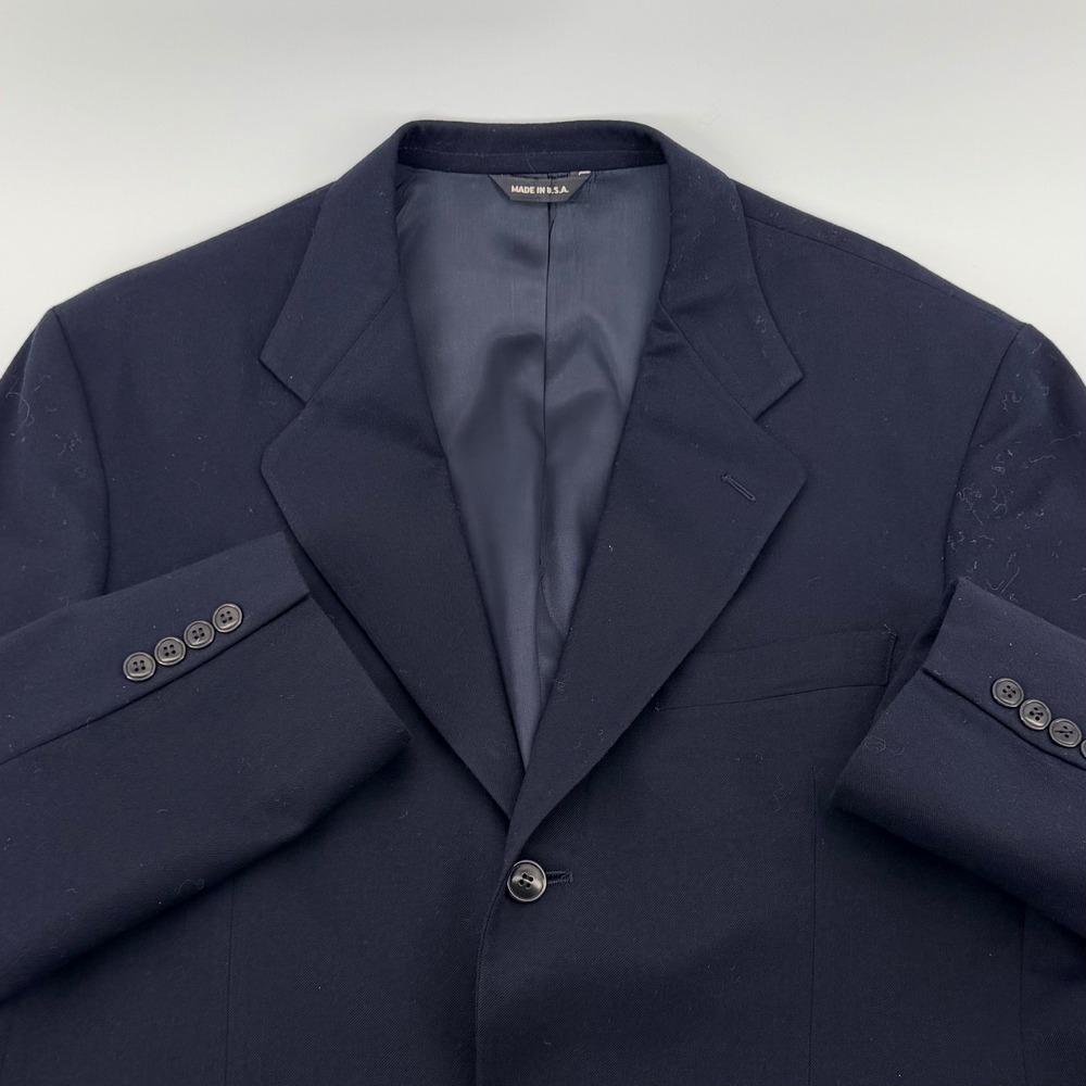 GAP Made in USA Navy 3 Button Blazer Classic Sport Coat Professional Men 44R